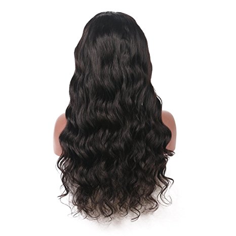 RHAH Hair Glue Less Lace Front Human Hair Wigs 8A Grade Brazilian Virgin Body Wave Wig