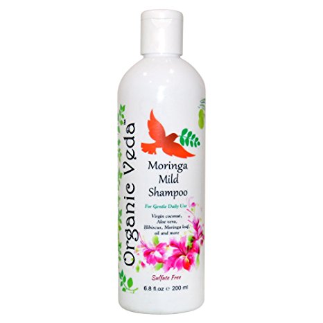 Moringa Mild Shampoo - 200 ml. ★ Mild and Daily Care ★ Advanced Herbal Formula ★ Sulphate and Parabanes free ★ All Natural