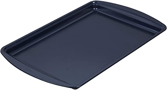 Wilton Non-Stick Diamond-Infused Medium Navy Blue Baking Sheet, 15.2 x 10.2-inch