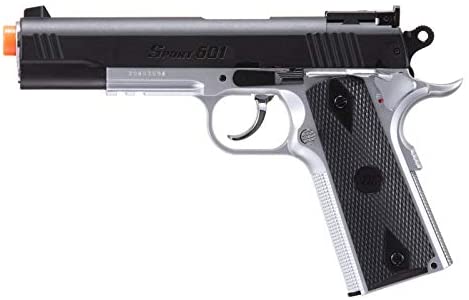 Lancer Tactical WG Sport 601 1911 Spring Airsoft Pistol Color Silver Black 325 FPS