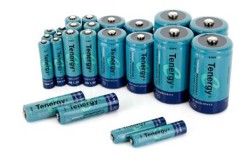 Tenergy High Capacity NiMH Rechargeable Combo with 24 batteries 8AA8AAA4C4D --- SALE