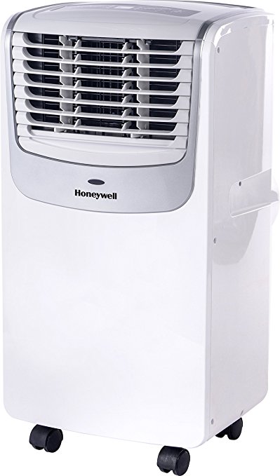 Honeywell Compact Portable Air Conditioner with Dehumidifier and Fan for Rooms up to 450 sq. ft. in White/Silver