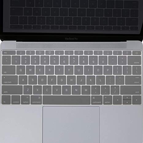 Oaky® Keyboard Protective Skin Cover for MacBook Pro 13 inch Without Touch Bar 2016/2017 A1708 MacBook 12 inch A1534 Protective Skin - TPU Clear