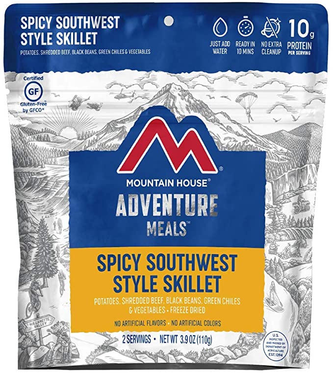 Mountain House Spicy Southwest Style Skillet | Freeze Dried Backpacking & Camping Food | Gluten-Free