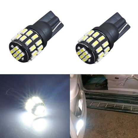 JDM ASTAR Extremely Bright 30-EX Chipsets 168 175 194 2825 W5W T10 New Style LED Bulbs,Xenon White