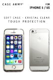Apple iPhone 5  5S  5G Case Case Army Scratch-Resistant Slim Clear Case for Apple iPhone 5  5S  5G Silicone Crystal Clear Shock-Dispersion Technology Cover with TPU Bumper Limited Lifetime Warranty