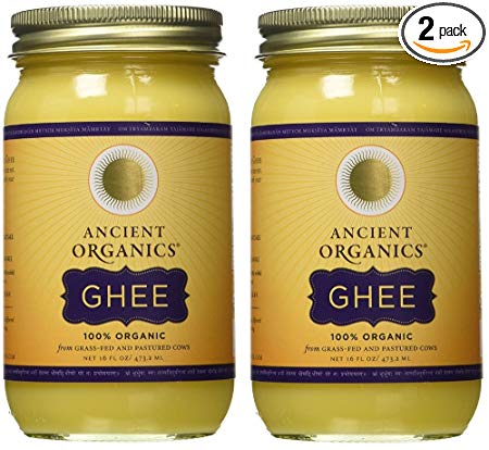 Ancient Organics, Organic Ghee from Grass-fed Cows, 16oz (Pack of 2)