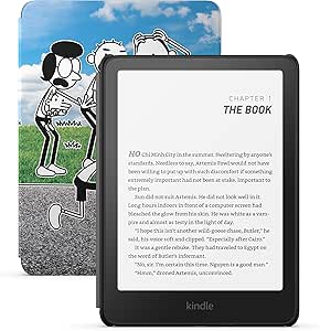 All-new Amazon Kindle Paperwhite Kids (16 GB) – Larger 7" glare-free display. Kids read an average of 1  hour per day with Kindle – Diary of a Wimpy Kid