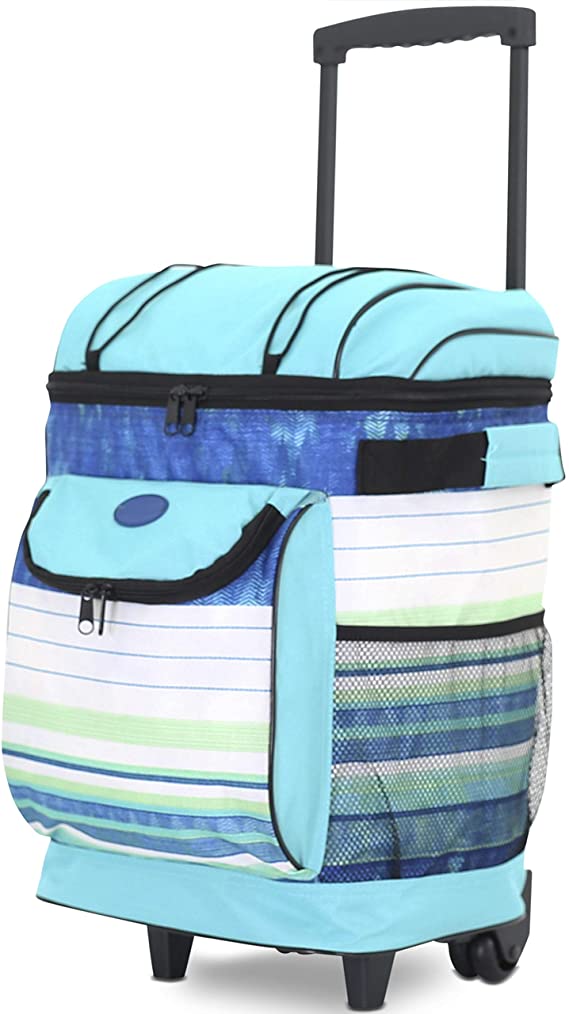 Travelers Club 18" Cool Carry Insulated Rolling Cooler Bag