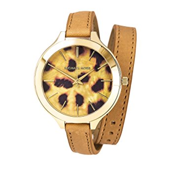 Michael Kors Slim Runway Cheetah Wrap Watch MK2327