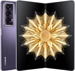 Honor Magic V2 Standard Edition Dual SIM 512GB ROM   16GB RAM (GSM | CDMA) Factory Unlocked 5G Smartphone (Phantom Purple) - International Version
