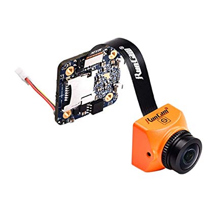Crazepony RunCam Split Mini 2 FPV Camera 1080P 60fps HD Recording with WDR TV-OUT Low Latency 16:9/4:3 Switchable 5-20V FOV 130° Recording FOV 165° for Multicopter