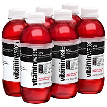 vitaminwater XXX bottles, 16.9 fl oz (Pack of 6)