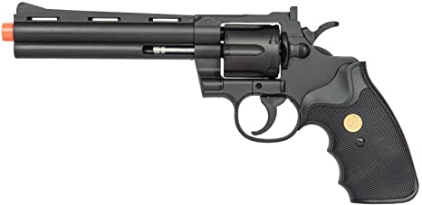 Airsoft 357 Magnum Revolver Full Size Spring Pistol Hand Gun w/Shells 6mm BB