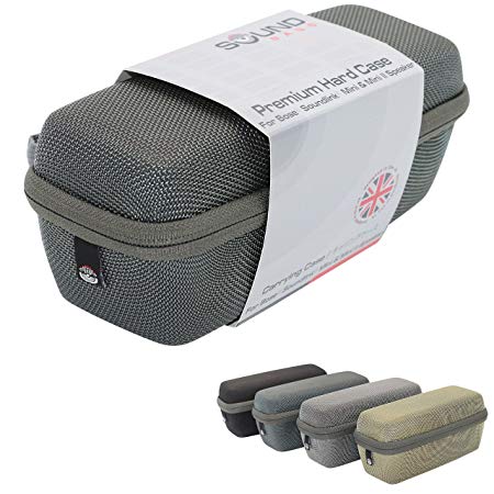 Sound bass - Dark Grey Premium Hard Case For Bose Soundlink Mini/Amazon Tap Wireless Bluetooth Speaker Carrying Travel Storage Bag. Fits with Bose Silicone Soft Cover.