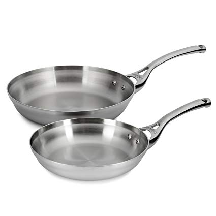 Calphalon Contemporary Stainless 8 & 10 Inch Fry Pan Set