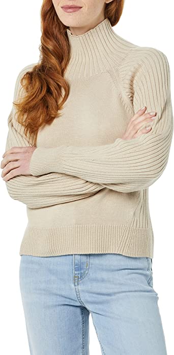 Daily Ritual Women's Ultra Soft Oversized Cropped Cocoon Sweater (Available in Plus Size)