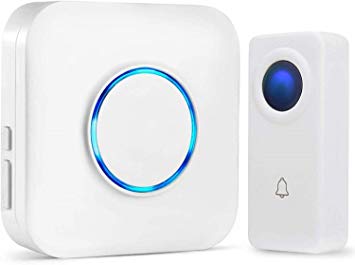 Wireless Doorbell System for Home - SKYPOINT Expandable Door Bells & Chimes Wireless System - Waterproof, Over 1000-Feet Range, 52 Door Chimes - 1 x Doorbell Button Receivers and 1 x Transmitters