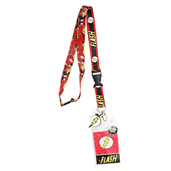 Bioworld DC Comics Flash Logo Character Lanyard