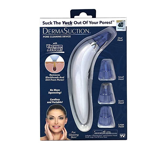 DermaSuction 4 in 1 Multi-function Blackhead Whitehead Extractor Remover Device For Men And Women