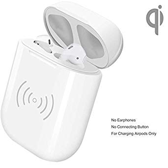 Charging Case Replacement for Airpods, TaoQi Airpods Charger Kits Charging Case, No Connecting Button, No Earbuds Included (Light Gray)