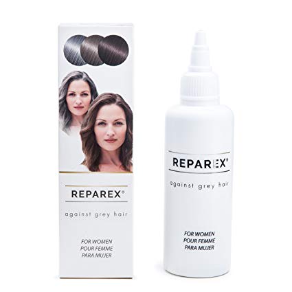 Gray Hair Formula for Natural Hair Color Restoration and Hair Repair by Reparex for Women. Better than Hair Dye. Anti-Gray Hair Solution, Safe, Easy to Use & Apply. Get Your Natural Hair Color Back Today!