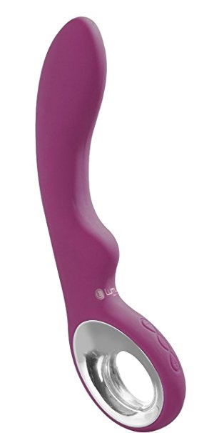 Deluxe G spot silicone vibrator S3 with clitoral stimulation, battery technology