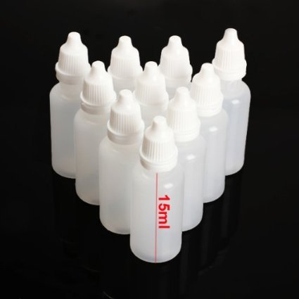 Dealglad Plastic Dropping Bottles,15ml, 50 Pcs