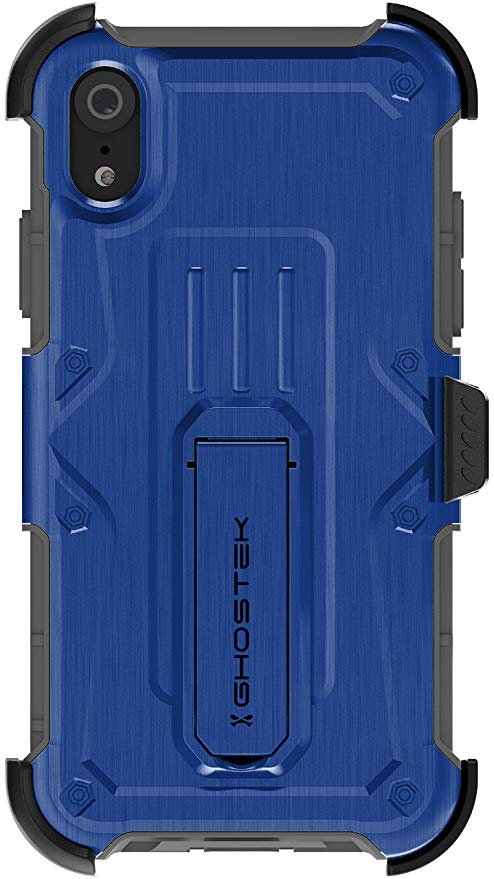Ghostek Iron Armor Dual Layer Case with Screen Protector Designed for iPhone XR (2018) – Blue