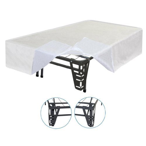 Best Price Mattress New Innovated Box Spring Metal Bed Frame with 4 brackets   Bed skirt, Full