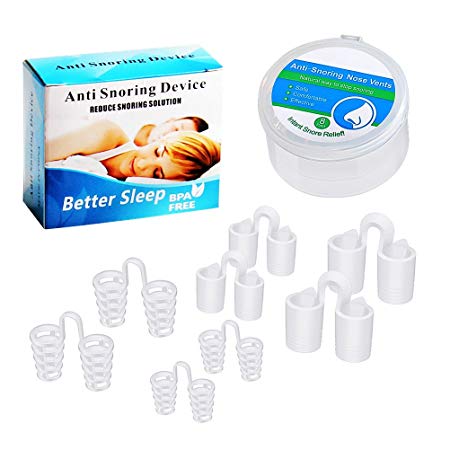 Csean Snoring Solution Anti Snoring Devices Stop Snoring Solution Original Nose Vents Stop Snoring Aids Nose Nasal Dilator Snore Stopper Easy Breathing