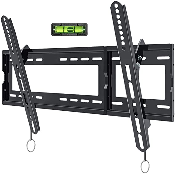 JUSTSTONE Tilt TV Wall Mount Bracket for Most 32-80 Inch LED, LCD, OLED, Plasma Flat Screen TVs, TV Mount Low Profile with Max VESA 600 X400 mm Weight up to 165lbs - Fits 16”- 24” Wood Studs
