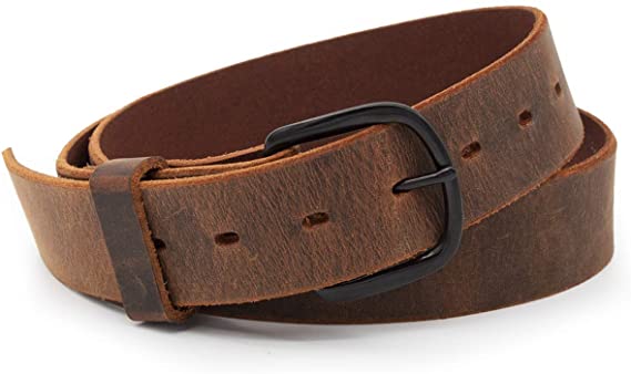 The Bootlegger Leather Belt | Made in USA | Full Grain Leather | Mens Belt