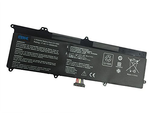 EBK® NEW Battery for Asus Vivo Book X201E S200E X202E C21-X202 (X201E-05) VIVOBOOK S200e Laptop Computers[7.4V5000mah] -USA shipping