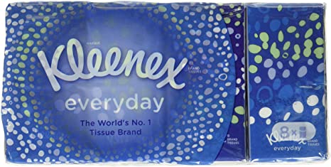 Kleenex White Facial Tissue (72 Pack of 9 Tissue Each Pocket) Total of 648 Tissues