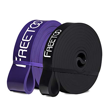 FREETOO Resistance Workout Bands Stretch Exercise Pull up Rubber Bands for Men Women