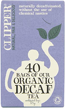 Clipper Organic Decaffeinated Everyday 40 Teabags (Pack of 6, Total 240 Teabags)