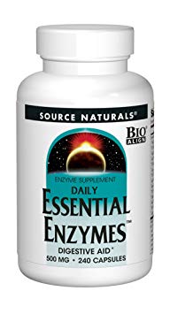 Source Naturals Essential Enzymes 500mg Bio-Aligned Multiple Enzyme Supplement Herbal Defense For Daily Digestive Health - Supports A Strong Immune System - 240 Capsules