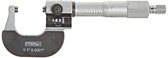 Fowler 52-224-001 Inch Digit Outside Micrometer, 0-1" Measuring Range, 0.0001" Graduation