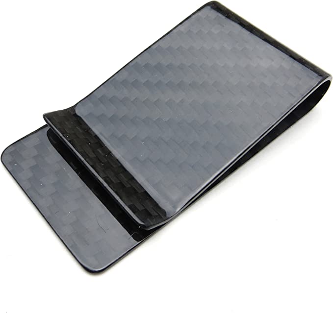 Carbon Fiber Money Clip - Genuine 3K Weave - Fits Up To 15 Cards Strong and Lightweight
