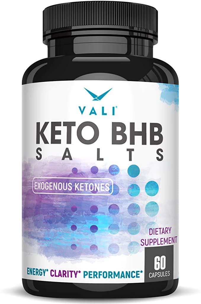 Keto BHB Salt Pills Exogenous Ketones Capsules - Support for Ketogenic Low Carb Diet, Best to Boost Ketosis Fat for Energy & Focus, Beta Hydroxybutyrate L-Leucine Ketone Supplement for Men & Women