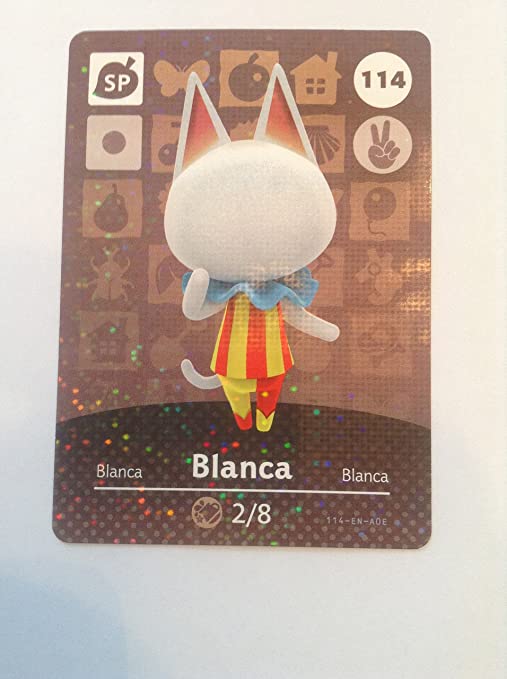 Nintendo Animal Crossing Happy Home Designer Amiibo Card Blanca 114/200 USA Version