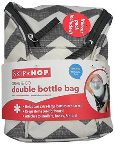 Skip Hop Grab and Go Double Bottle Bag Chevron