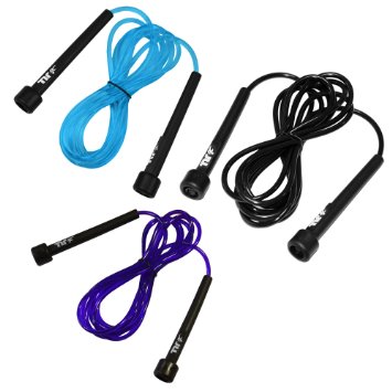 JLL® Skipping Rope 3m /10ft ADJUSTABLE Fitness Speed rope Jump Boxing Exercise Gym Jumping Workout