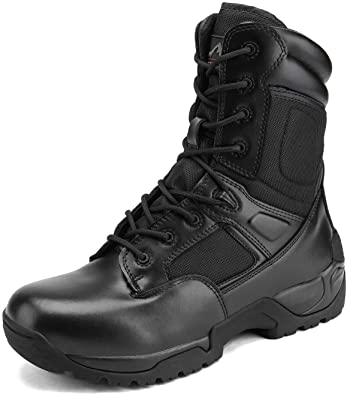 NORTIV 8 Men's Military Tactical Work Boots Hiking Motorcycle Combat Bootie