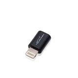 KabelDirekt Apple certified Micro USB Female to Lightning Male Adapter - black - TOP Series