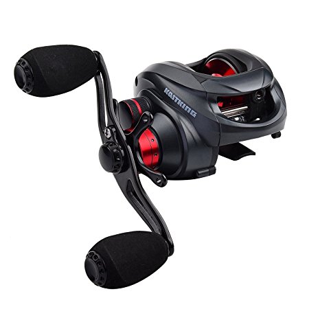 KastKing Spartacus Baitcasting Reel Ultra Smooth 17.5 LB Carbon Fiber Drag, 11   1 Shielded Ball Bearings