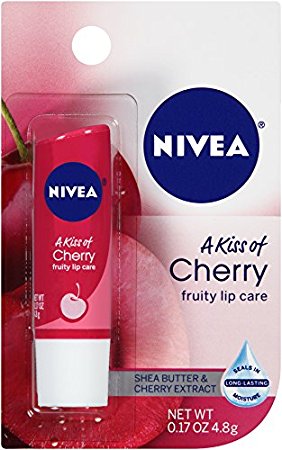 Nivea Lip Care A Kiss of Cherry Fruity Lip Care, 0.17 Ounce