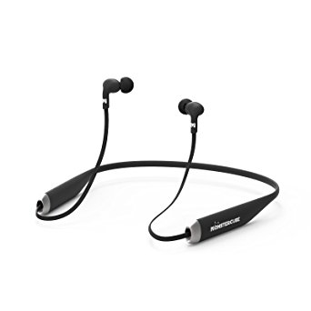 MONSTERCUBE Neckband Bluetooth running Headphones, Wireless earbuds with microphone, Foldable silicone Neckband Style In-ear Earphones,Noise Cancelling Headset for Home,Outdoor Sports