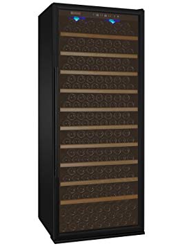 Allavino YHWR305-1BRT 305 Bottle Single-Zone Wine Cellar Refrigerator - Right Hinge Black Door